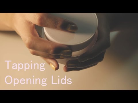 ASMR. Tapping & Opening Lids  (Binaural) (No talking)