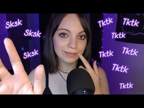 ASMR - Mouth sounds & hand movements (tktk, sksk)