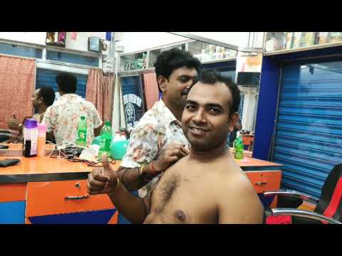 Upper body massage therapy by Indian barber | Relaxing ASMR