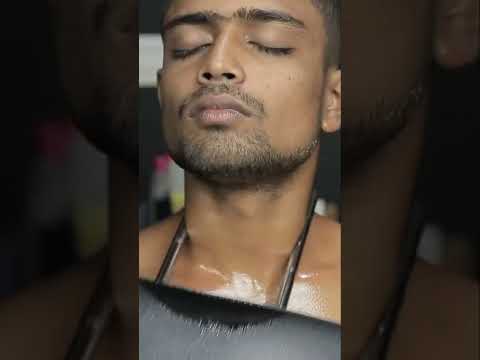 Massage With Sitting Chair | Satisfying Neck Crack And Ear Cracking ASMR #shorts