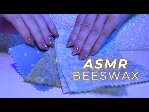 ASMR Tingling Beeswax Wrap🐝 for sleep💫(No talking,No mouth sounds)