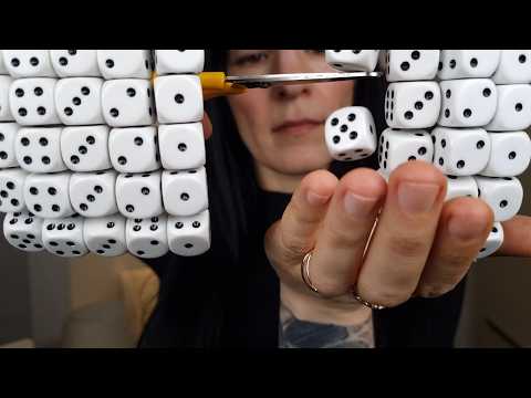 Your hair is dice ASMR no talking