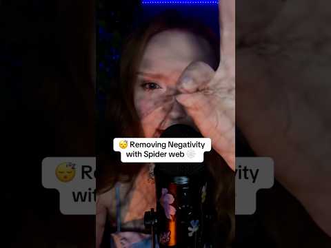 Slow Spider web ASMR to make you sleepy 😴 #tingles