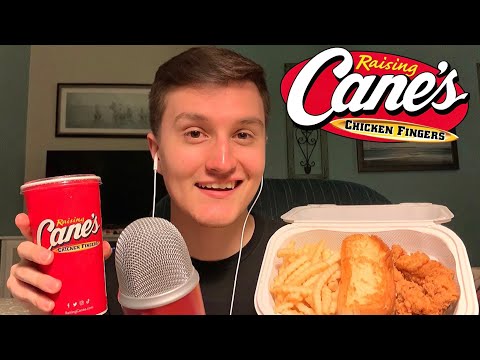 [ASMR] Raising Canes Chicken Tenders Mukbang 🍗🍟