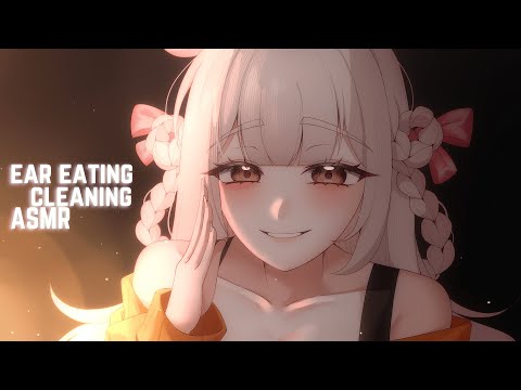 당신이 좋아하는 소리 동시에 ASMR 🧡 No talking Ear licking & Ear cleaning  耳なめ