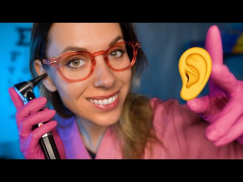 Ear Exam ASMR Otoscope, Sleep-inducing EAR CLEANING, Ear to Ear, for sleep and tingles 💤