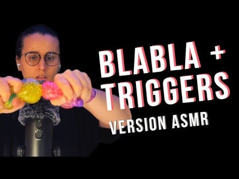 ASMR FR I BLABLA + MULTI TRIGGERS (TAPPING, SCRATCHING, PAGE TURNING) 😇