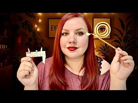 ASMR Tomando MEDIDAS de tu CARITA Muy DETALLADAMENTE para DORMIR Roleplay