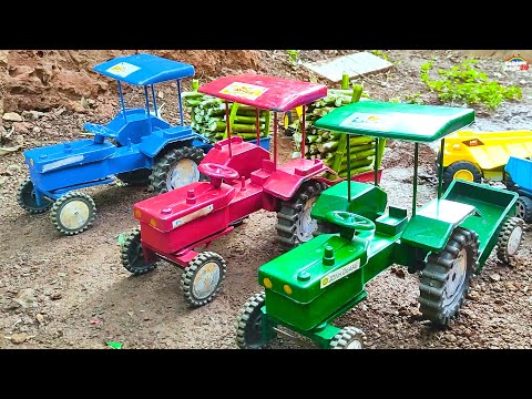 Tractor Pulling Fully Load Sugarcane Trolley | tractor jcb video