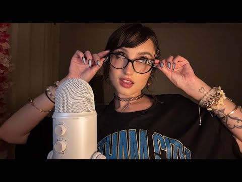 ASMR UPCLOSE CLICKY WHISPERS (Reading My Poetry pt.16) 