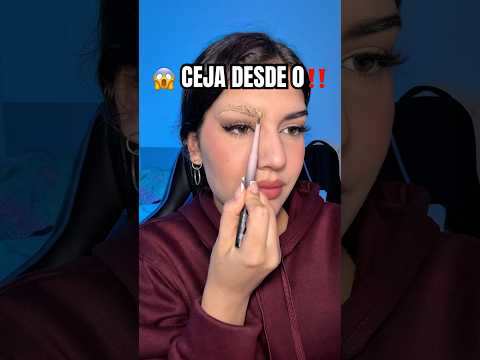 Pintando una CEJA desde 0😅 #asmr #anglicolor#makeup#maquillaje