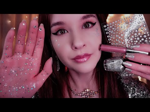АСМР Ролевая игра Макияж Прическа Маникюр и Массаж ASMR Roleplay Makeup Unintelligible Whispering