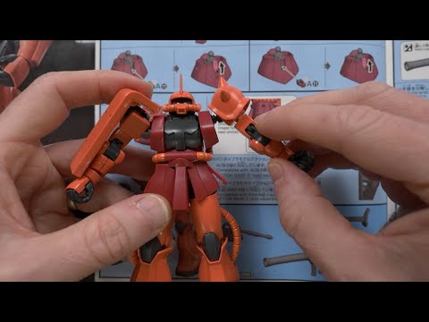 Zaku II Gunpla Build ASMR (HGUC MS-06S 1/144)