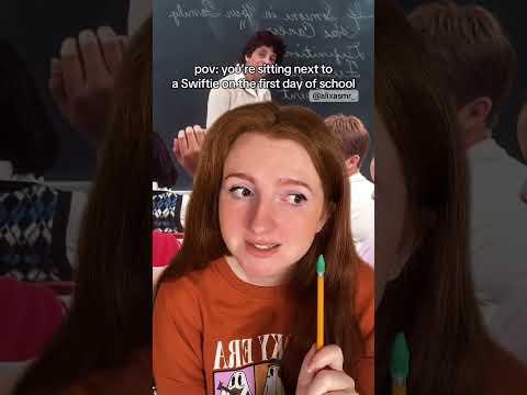 pov: you’re sitting next to a Swiftie on the first day of school #taylorswift #swifties #asmr