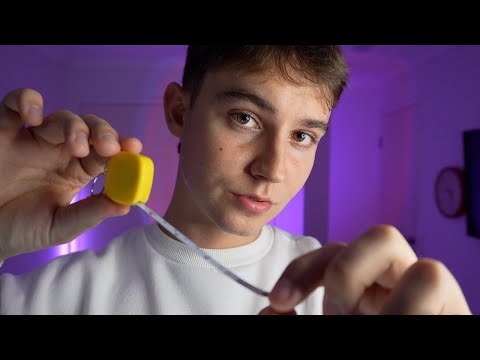 ASMR Measuring Your Facial Proportions📐 (fast and aggressive, up close, personal attention)