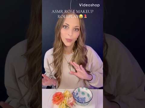 ASMR Rose Beauty Treatment 🌹✨ Totally Legit Makeup 😂 #shorts