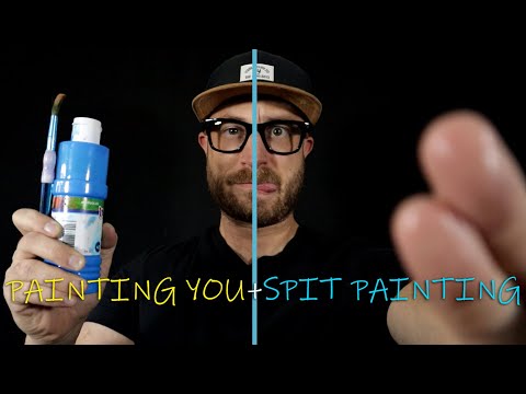 Color Painting You + Spit Painting - Unpredictable ASMR Triggers!