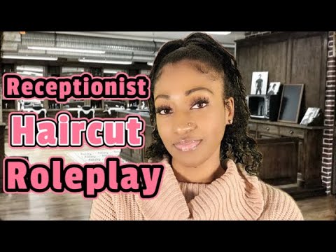 ASMR Receptionist Haircut Roleplay (Clippers, Scissiors, Whispers, Soft Spoken, Personal Attention)