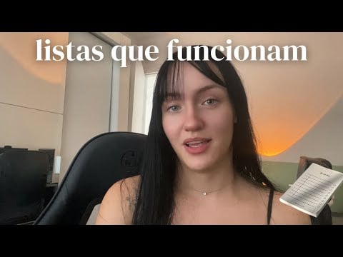 como se organizar com listas que funcionam 