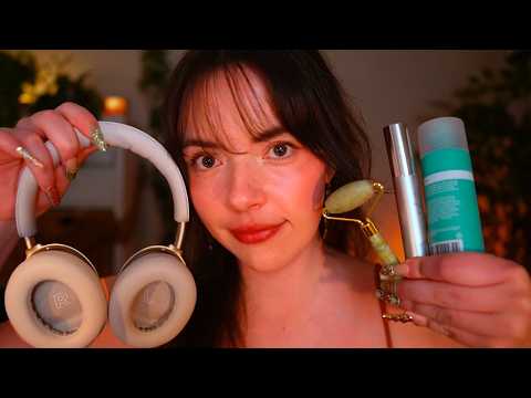 ASMR Taking Care of Your During a Rainstorm ⛈️ (skincare, muffled, haircare, follow directions)