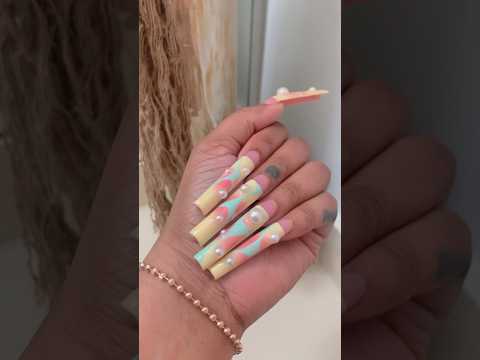 New clackers who dissss! #nailsart #notd #fyp #longnails