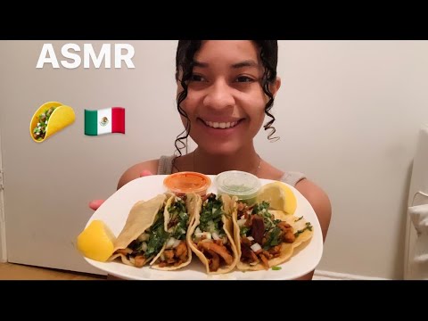 ASMR Español- COMIENDO TACOS AL PASTOR 🌮🇲🇽