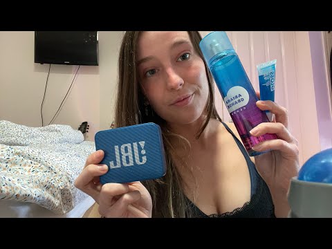 *ASMR* only blue triggers 💙🥶🦋🐳(tapping, lid sounds, random)