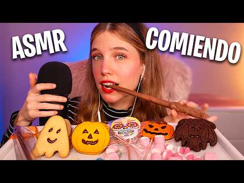 ASMR COMIENDO DULCES DE HALLOWEEN 🎃 Mouth Sounds para dormir ✨