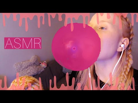 ASMR 🍉watermelon bubblegum and some closeup chewing🍉