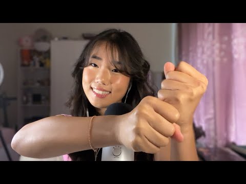 ASMR Coconut Rain 🌧️ 🥥 mouth sounds, hand sounds, & visual asmr 