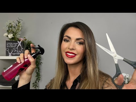 [ASMR] The TINGLIEST Hair Cut &  Shampoo Massage ✂️