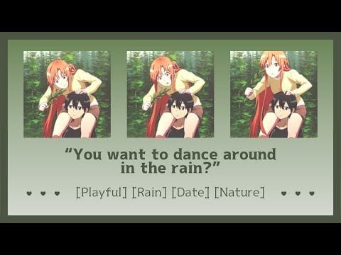 A picnic date in the unexpected rain [ASMR Girlfriend RP F4A] [Playful] [Rain] [Date] [Nature]
