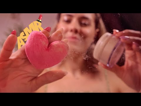 ASMR MAQUIAGEM REALISTA NA TELA 💄🌙 Voz Suave e Câmera Touch