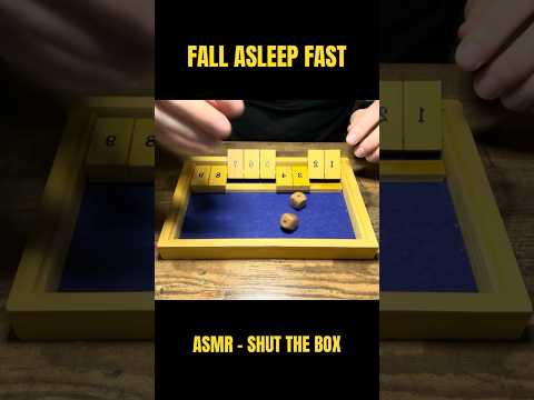 shut the box asmr 😴💤 fall asleep fast & get rid of asmr immunity with this game  #shutthebox #asmr