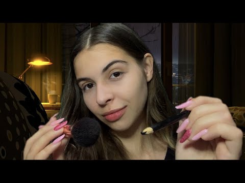 ASMR AMIGA TE MAQUIANDO PARA O HALLOWEEN