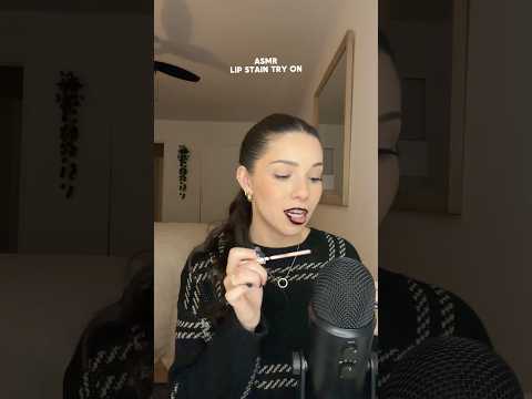 ASMR LIP STAIN TRY ON #asmr #whispering #lipstain