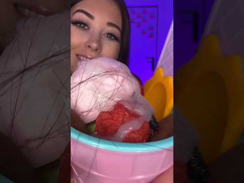 GLACE avec sauce blanche et poils #asmr