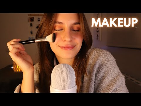 💄 ASMR ME MAQUILLO + Música RELAJANTE de fondo | ASMR español para Dormir