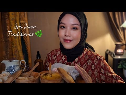 ASMR Indonesian Traditional Spa 🌿 Javanese Lulur Massage for Deep Sleep