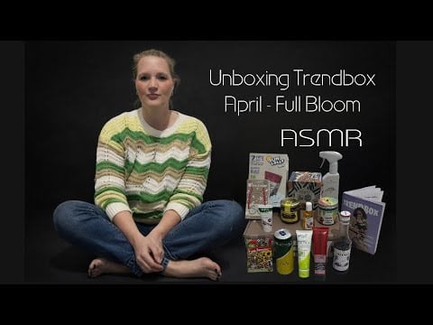 ASMR german @trendbox.official April 26 - Full Bloom 🌸 Relaxing Unboxing Whispering Tapping 🌼