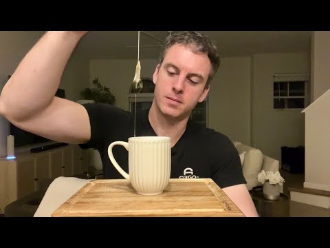 I’m not dead. ASMR (limited whispers) tea drinking, tapping, and fidgeting with objects