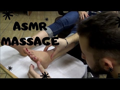 ASMR FEMALE MASSAGE | FOOT MASSAGE (Turkish Barber,Chair,Nape,Back Massage) |