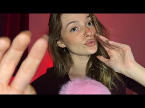 ASMR: VISUEL PROCHE DE TOI ET BRUITS DE BOUCHE👄 (hand movements et mouth sounds)
