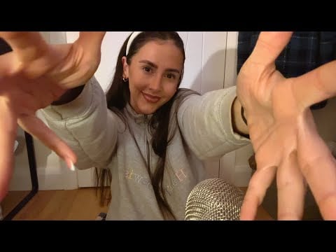 ASMR- EXTRA close mouth sounds with some inaudible whispers & hand movements/reiki☘️✨