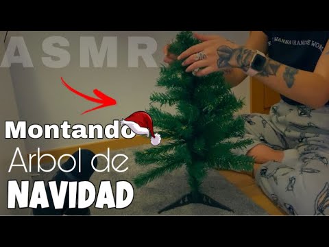 ASMR para DORMIR 😴 Decoro ARBOL de NAVIDAD ! 🎄(Súper relajante)