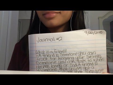 ASMR Reading You My Old Journals (6th grade) // Volume Warning!!