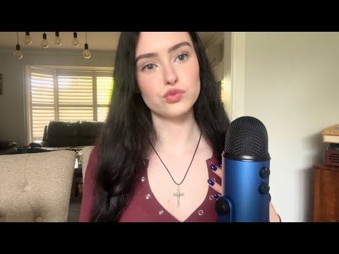 ASMR whisper ramble & body triggers + haul 🍇