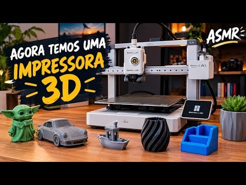 ASMR agora temos uma IMPRESSORA 3D!