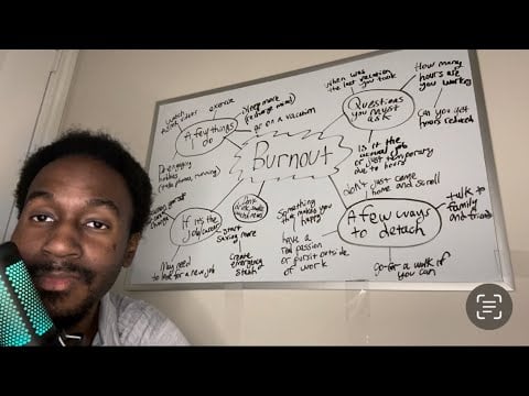 ASMR Whiteboard Lecture About How To Deal With BURNOUT