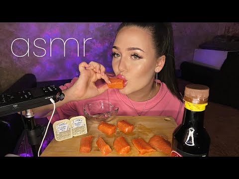 АСМР мукбанг сёмга 🍣 / asmr ♥️